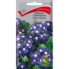 Семена Вербена гибридная Синяя с глазком (Поиск)