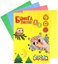 Бумага 8 цв 8 л А4 210х297 мм Каляка-Маляка мелованная