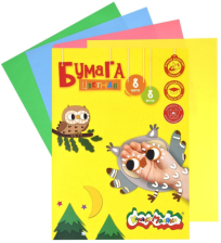 Бумага 8 цв 8 л А4 210х297 мм Каляка-Маляка мелованная