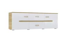 Тумба ТВ Ким Белый глянец/сонома