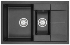 Мойка 780х500 искусственный камень шварц GR-7802