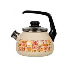 Чайник эмалированный 2,0 л со свистком Садовая песня 4с210я