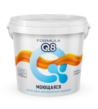 Краска моющая белая матовая (1,4кг) Formula Q8