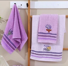 Полотенце махровое Sonnet Лаванда с петелькой 35х75