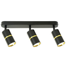 Cветильник настенно-потолочный GU10 ML1863 черный/хром