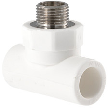 Тройник полипропиленовый комбинированный D20-1/2 наружная резьба VALTEC