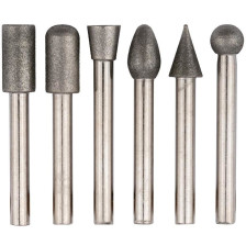 Набор шарошек с алмазным напылением 6шт 36482