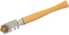 Стеклорез 3-х роликовый деревянная ручка 33613_z01