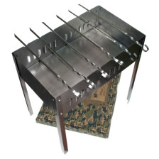 Мангал 500х300х500х0,8мм сборный +6шампуров в картонная коробке BOYSCOUT 61237