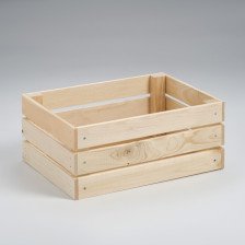 Ящик для стеллажей 25х35х15 см деревянный 7695063