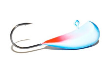 Мормышка Cargo Судаковая с тройником 10 гр цвет белый/синий/красный