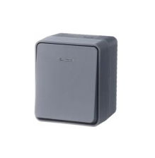 Выключатель 1-м открытой установки ATN544013 IP54 Atlas Design Profi54 антрацит