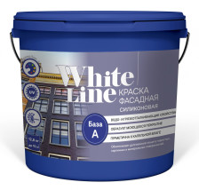 Краска фасадная силиконовая Base А (9л/12,8кг) White line