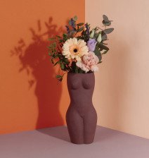Ваза для цветов Body Black 23 см