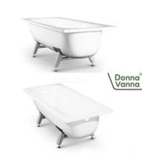 ВАННА стальная 1,7м с ножками белая Donna Vanna 