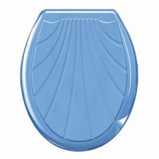 Сиденье для унитаза AQUA Prime РАКУШКА голубое
