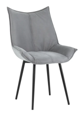 Стул "Осло" (Ткань, Velur, v 52 (пепельный), softBL) 2