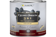 Грунт-эмаль по ржавчине серый (1,7кг) Лакра