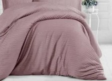 Пододеяльник страйп-сатин 180х215 см дымчатая роза Mariya DeLuxe