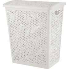 Корзина для белья 35л Keeplex Fiori белое облако KL120511048 крышка съемная