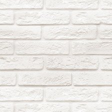 Панель пластиковая Кирпич Белый (0,5х2,7) Век (6)