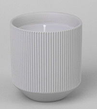 Свеча арома интерьерная 9х9х9,8см серый матовый 374-163