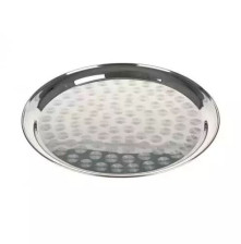 Поднос нержавеющий круглый 40 см WLT-03616