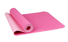 Коврик для йоги 183х61х0,6 см двухцветный, цвет розовый 5243894
