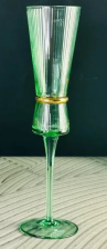 Набор фужеров для шампанского 6 шт 200 мл LENARDI OLIMP зеленый 121-026