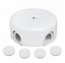 Коробка распределительная BIRONI В1-521-21-К 78мм белый (пластик)