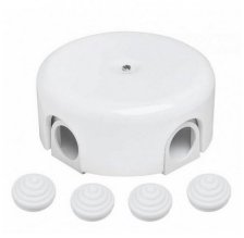 Коробка распределительная BIRONI В1-521-21-К 78мм белый (пластик)