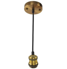 Патрон ретро E27 HOROZ LOFT металл золото 021-003-001