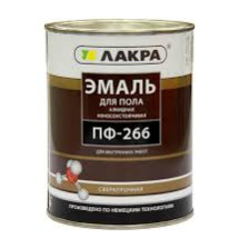 Эмаль ПФ-266 красно-коричневая (1кг) Лакра