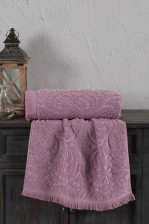 Полотенце жаккардовое VAROL Размер: 50х90, Цвет: Лиловый