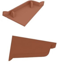 Заглушка пласт коричневый правая KORNER