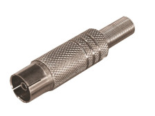 Разъем гн TV "Никель" с пружиной(05-2014) (05-2014-4)