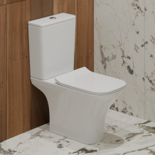 Унитаз Компакт T2335 круговой смыв, безободковый с сиденьем ДП, крепления, арматура