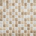 Мозаика (31,7х31.7) Mix Edna Stones Travertino (на сетке) (Vidrepur, Испания) 