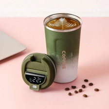 Термокружка 510 мл Сoffee gradient,green нерж сталь,с датчиком температуры DPKF-8107-04
