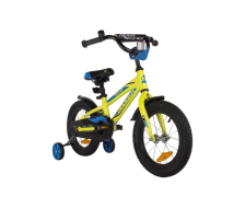 Велосипед NOVATRACK 14" DODGER алюминиевая рама, зелёный, короткие крылья, полная защита цепи