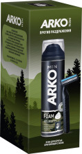 Набор ARKO MEN Anti-irritation (пена для бритья +станок PRO2) 