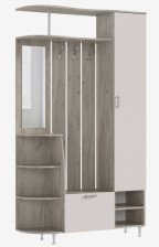 Прихожая Лика №2 1,2м Кашемир/Дуб крафт серый