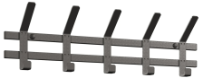 Вешалка настенная "Торонто 5" Графит