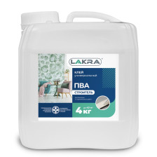Клей ПВА Лакра Универсальный Строитель 4кг
