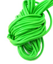 Кембрик силиконовый зеленый d=3мм длина 1м 16139