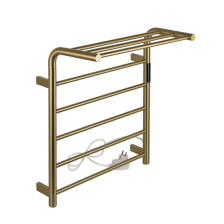 Полотенцесушитель KRAFTTE электрический с полкой 530х620х295мм матовое золото/нерж сталь 44051