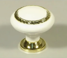 Ручка-кнопка К4 мрамор+золотой