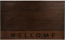 Коврик резиновый Велком рифленный 45х75см VORTEX (медь)