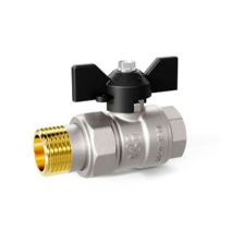 Кран шаровой для воды 1/2" г/г бабочка Ру40 LD Pride