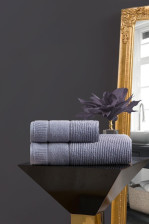 Полотенце люкс в полоску VAROL Размер: 70х140, Цвет: Серый